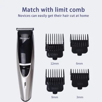 

Pretty Comy Professional Digital Hair Trimmer Rechargeable Electric Hair Clipper Men Cordless Haircut Adjustable Ceramic Blade