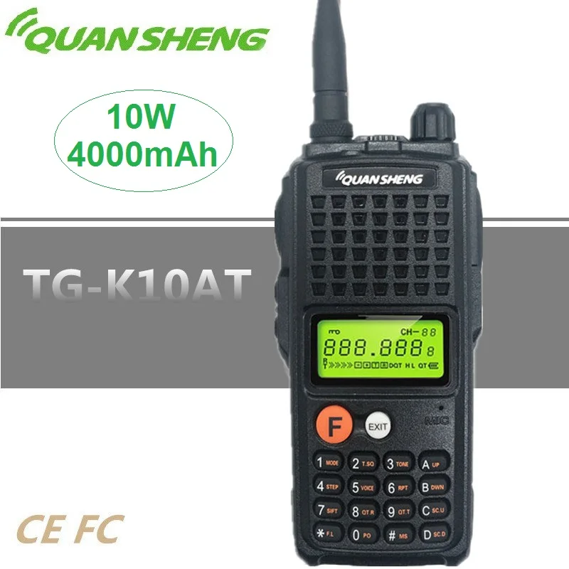 Оригинальная рация Quansheng 10 Вт высокомощная CB радио 4000 мАч UHF VHF для варианта Baofeng Woki