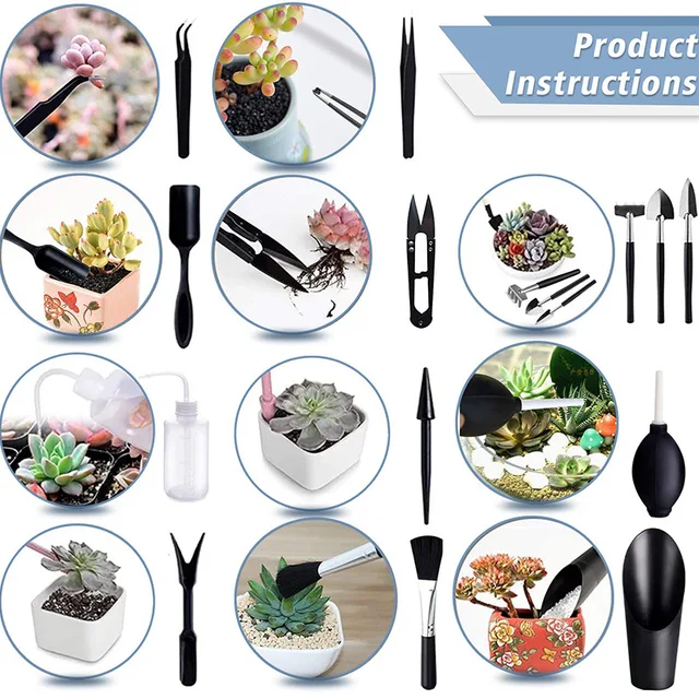 5Pc/Beállított Mini Zamatos Növények Szerszámok Beállított Kézátültetési Szerszám Beltéri Bonsai Miniatűr Tündér Kerti Növényi Virág Palánták Gondozása - Image 3
