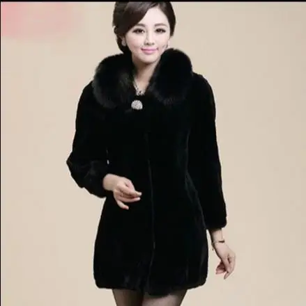 Furry 2021 Winter Women's Faux Fur Coat Artificial Overcoat Jacket Femme Plus Size Fake Outwear Q914 | Женская одежда