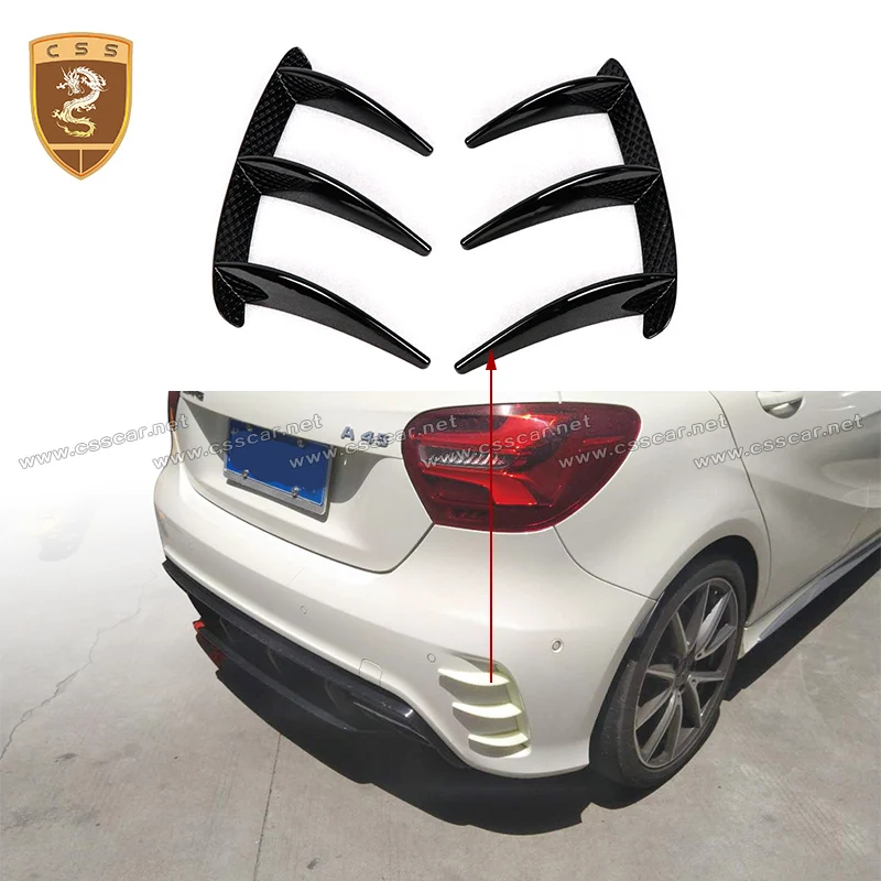 Rear Bumper Side Vents Cover Trim for Benz A Class A45 Air Vent Molding ...