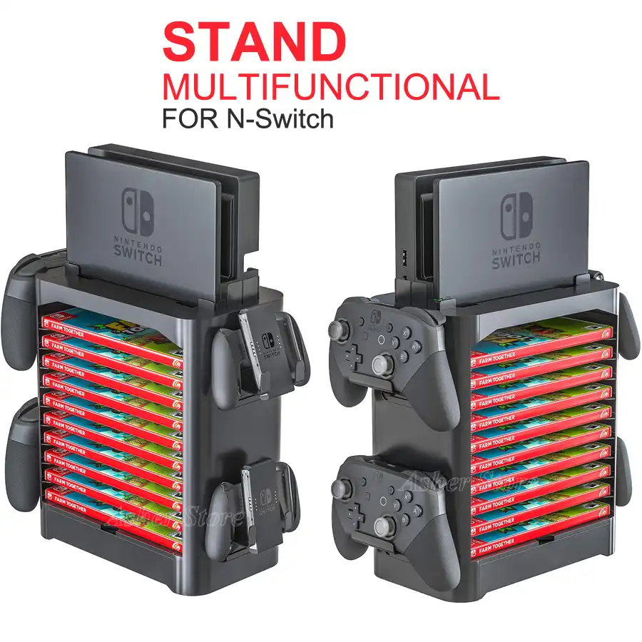 nintendo switch game case shelf