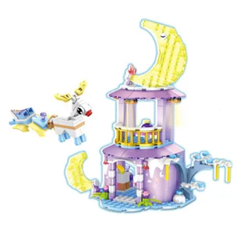 

270pcs Moon Fairy dream House Building Blocks Friends For Girls Figures Bricks Educational Children Toys