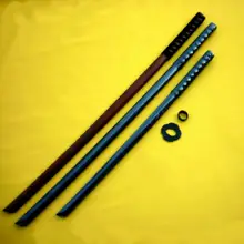 Juhedao סמוראי Woodknife עץ חרב שלב צעצועי אבזרי קוספליי ביצועים אביזרי אבטחת לא חיתוך קצה(China)