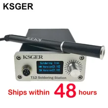 Ksger v2.1s stm32 oled t12 controlador de temperatura capa de metal estação ferro de solda 9501 alça de solda com bateria