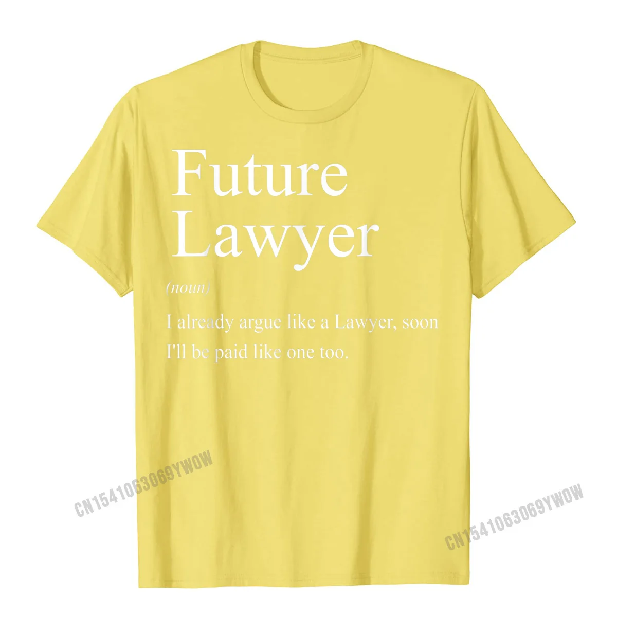 Man 2021 Hot Sale Group Tops Shirt Crew Neck Thanksgiving Day 100% Cotton Top T-shirts Slim Fit Short Sleeve Casual T-Shirt Funny Future Lawyer Gift for Law School Graduate Attorney T-Shirt__257 yellow