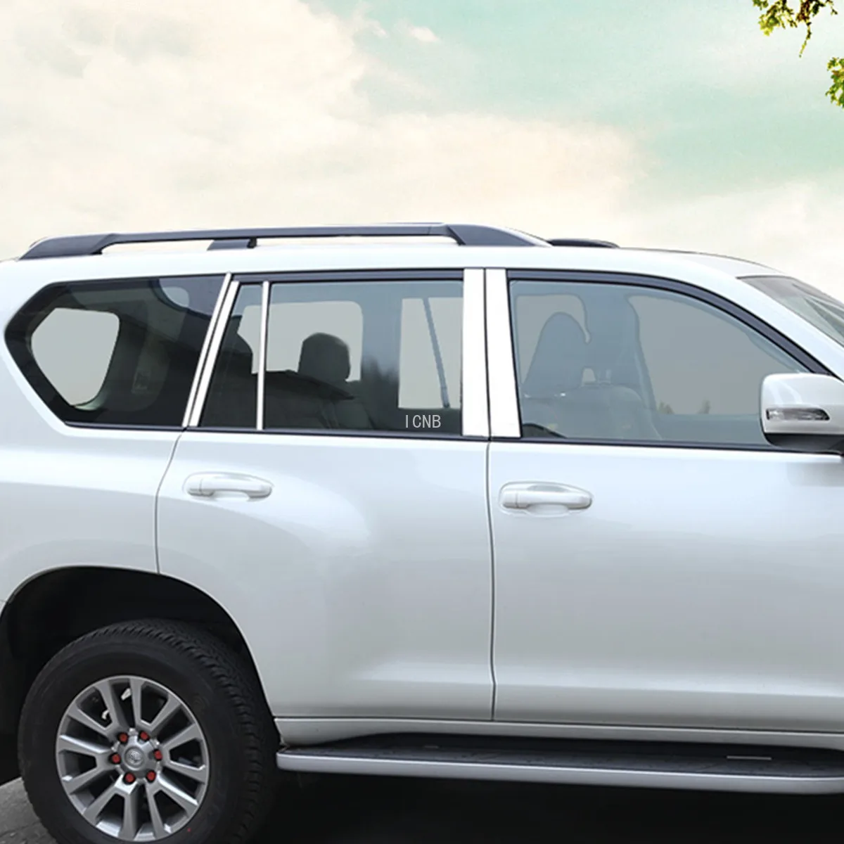 

For Toyota Prado 150 2010 2011 2012 2013 2014 2015 2016 2017 2018 Stainless Steel ABCD Column Sequins