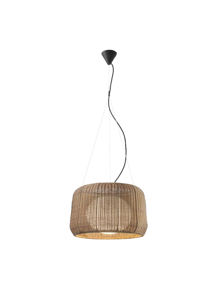 Japanese Designer Hand Woven Rattan Pendant Lights Led Suspension Luminaire Simple Art Decor Loft Dining Room Kitchen Balcony | Лампы и