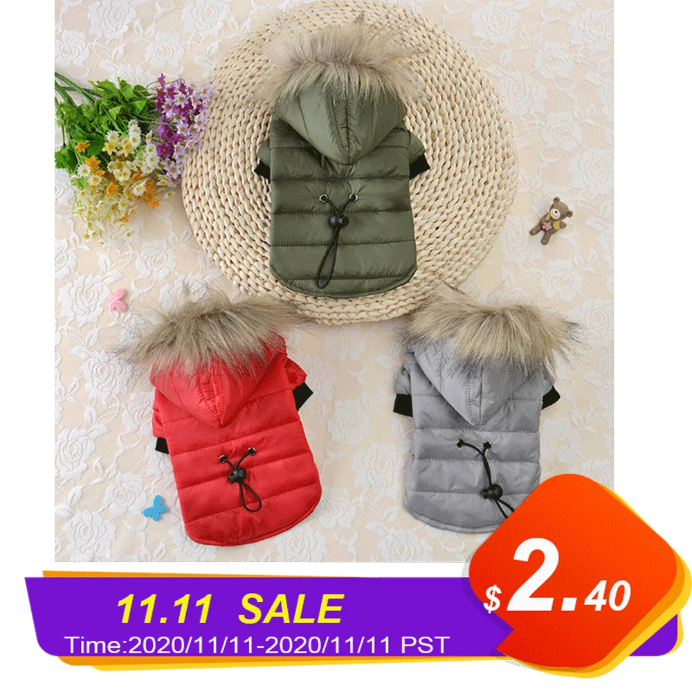 

2020 Winter Pet Dog Clothes Super Warm Jacket Thicker Cotton Coat For Chihuahua Soft Small Dogs Pets Clothing Puppy Hoodies
