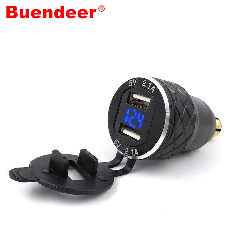 Розетка для прикуривателя Buendeer с двумя USB портами 4 2 А BMW R1200GS Hella DIN мотоциклетный