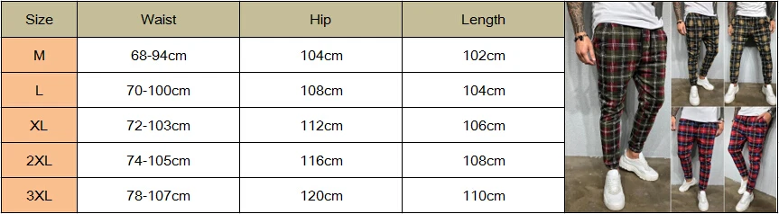 Модные повседневные мужские брюки в клетку, мужские длинные брюки на шнурке, облегающие Джоггеры в клетку, брюки-карандаш, осенние спортивные штаны