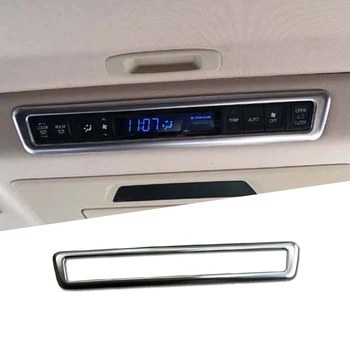 

ABS Chrome Fit For Toyota Alphard 2016 2017 2018 2019 Rear Tail Sunroofs Air Conditioning Control Switch Adjustment Cover Trim