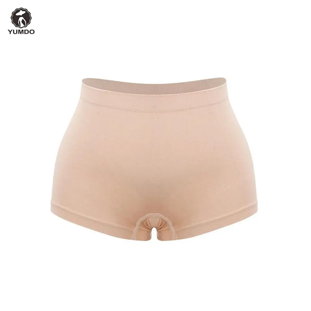 Nude YUMDO Butt Lifter, женские шорты для контроля живота, формирователь, дыра, подтяжка бум, безопасные штаны, усилитель ягодиц, контроль Попы, тонкое Корректирующее белье - Цвет: Nude