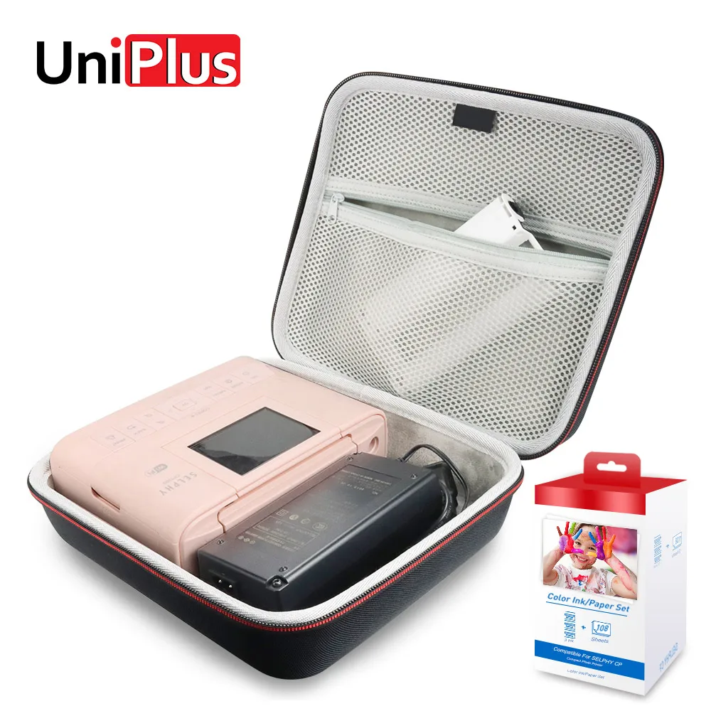 Uniplus-bolsa de Proteção para Impressora Fotográfica Estojo de Armazenamento Impermeável Bolsa de Transporte Caixa de Viagem Canon Selphy Cp1300 Cp1200 Cp1000