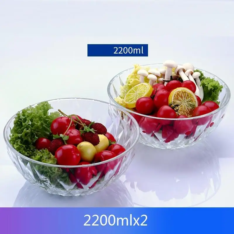 Version C Контейнер для салата Tazones Baby Saladeira Кокосовая тарелка обеденный набор фруктов лапша столовые приборы посуда столовая посуда Frutero стеклянная чаша - Цвет: Version C