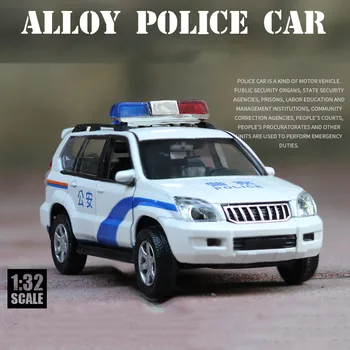 

1/32 Scale Alloy PoliceCar Model High Quality Diecast Toy Vehicle High Simitation Cars Toys For Children Kids Xmas Gifts