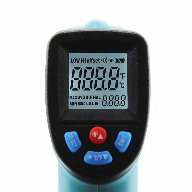 termômetro digital infravermelho pirômetro digital com display medição de temperatura graus