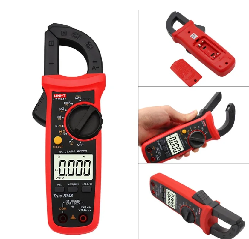 

UT201+ high precision intelligent digital display true effective value clamp meter UT202+/UT203+/UT204+
