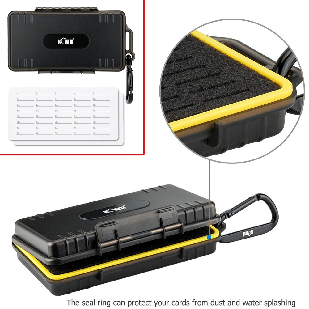 40 Slots Waterproof Memory Card Cases Holder Storage Box Organizer for SD SDHC SDXC NS PSV PS Vita Nintendo Switch Game Cards