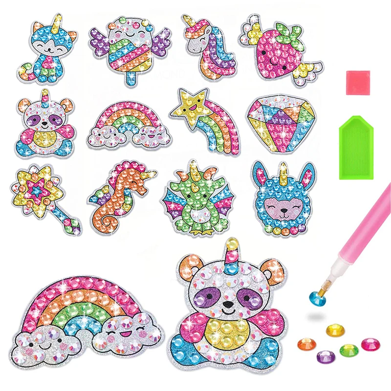 Kids Big Gem Diamond Painting Kit – 5D DIY Crystal Sticker Art Crafts for Boys & Girls 1