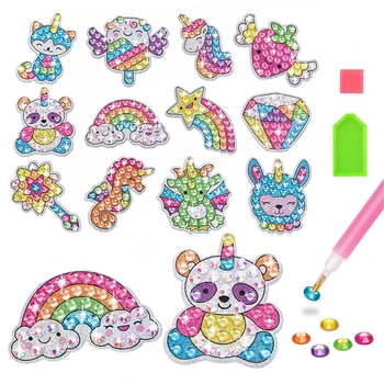 Kids Big Gem Diamond Painting Kit – 5D DIY Crystal Sticker Art Crafts for Boys & Girls 1