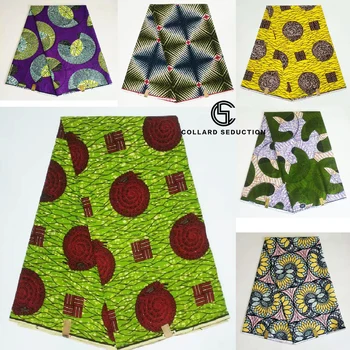 

CS- 2020 New dutch Wax lace fabrics 6 yards High Quality African 100% Cotton Fabric African dutch wax Material