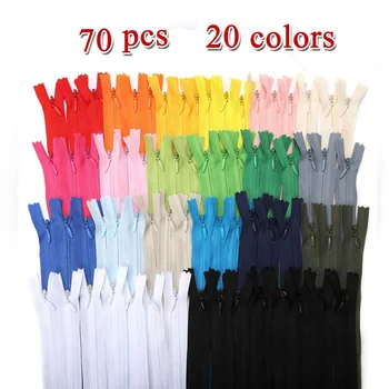 

70Pcs 40cm 20 Colors Nylon Coil Zippers for Skirt Pants Lace Zipper Closure DIY for Sewing Fastener Clothing Sewing Accessories