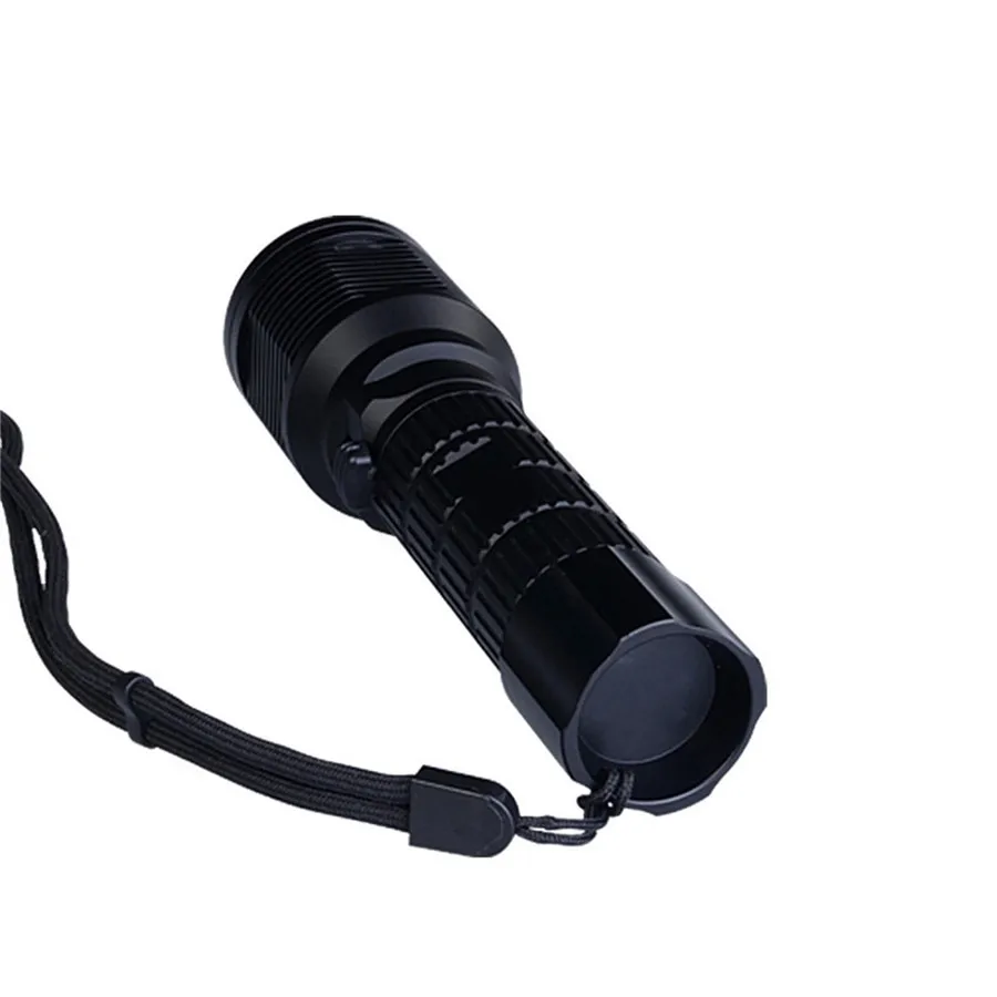 DF-007 diving flashlight underwater 500M waterproof light T6 LED scuba IPX8 rechargeable USB interface light riding light 35A8 (4)