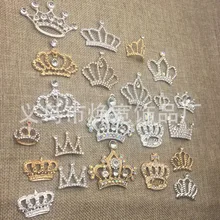 Маленькая Корона коллекция буквенная жемчужная корона DIY красота ручной работы наклеивающиеся кристаллы материал аксессуары
