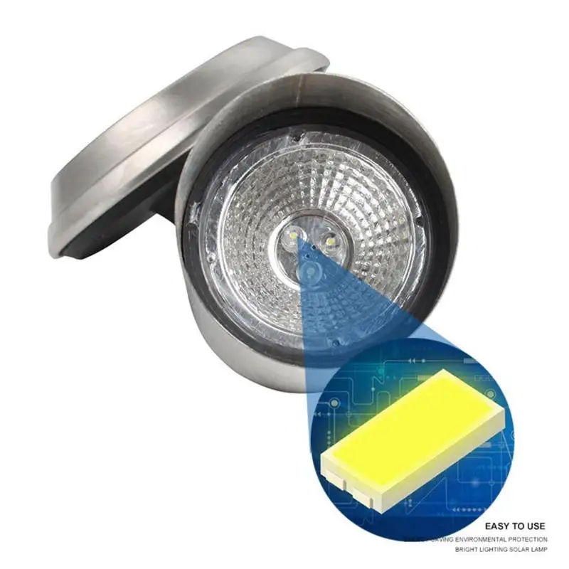 2pcs 3LED водонепроницаемый солнечный светильник Открытый сад Газон Путь лампы украшения