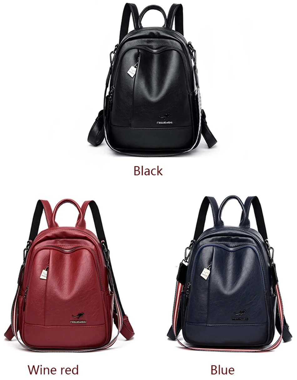Винтажный мягкий кожаный женский рюкзак в английском стиле, школьный рюкзак для девушек, школьные сумки для подростков, женский рюкзак для путешествий, черный цвет