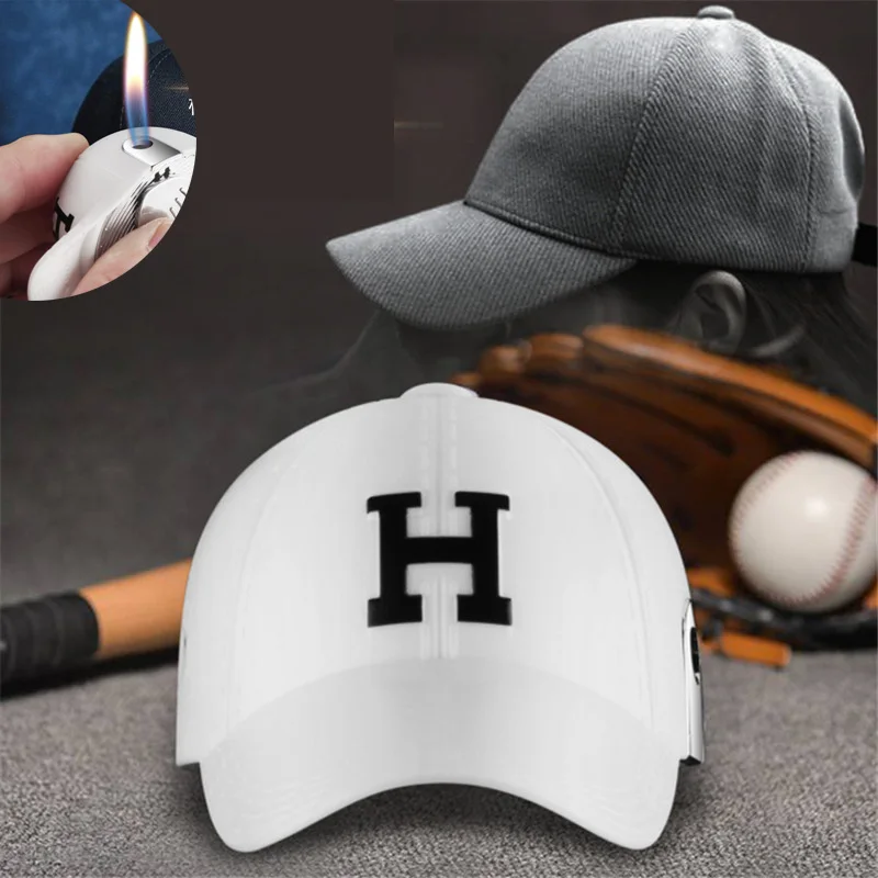 Creative Mini Lighter Butane Gas baseball hat Shaped Cigarette Lighters Nice Gift Funny | Дом и сад
