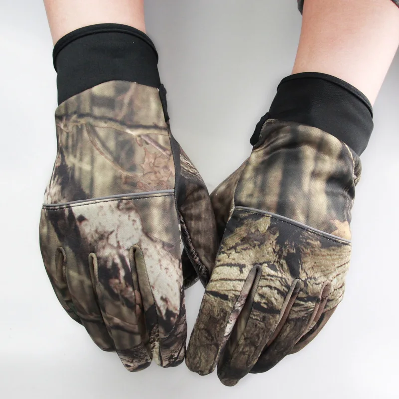 Перчатки рыболовные камуфляжные охотничьи перчатки Нескользящие с 2 пальцами