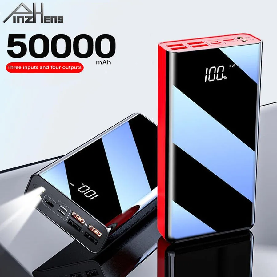 Внешний аккумулятор PINZHENG на 50000 мА · ч для мобильных телефонов | Мобильные