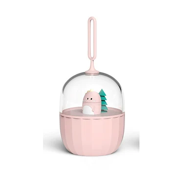 

Bedside Mini Night Light Transparent Little Dinosaur Rabbit White Bear Elk Rechargeable Portable Music Box Sleep Aid YU-