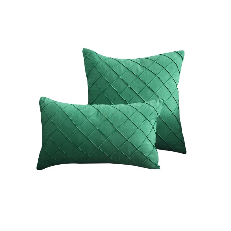 Modern Simple Nordic Pillow Cover Suede Checker Cushion Cover Decorative Pillows case For Seat Home Decorative Pillow Cover