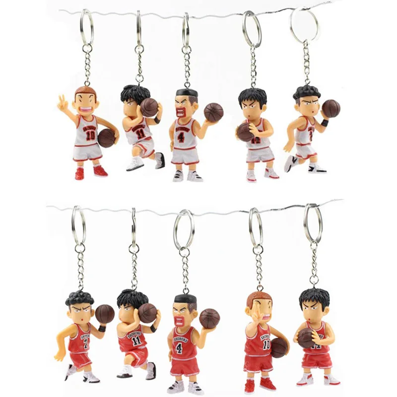 5 шт. подвеска в виде фигурок SLAM DUNK ханамичи сакураги рукава искусственная кожа