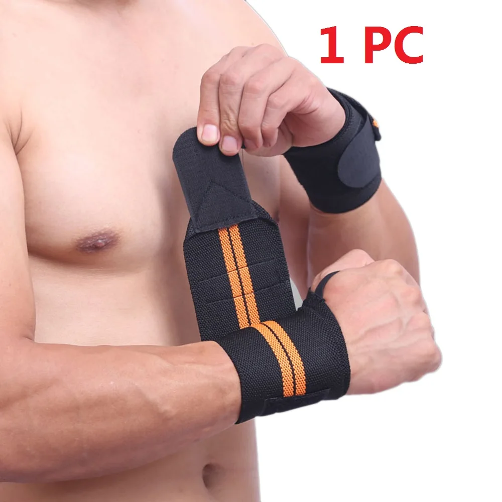 1PC 1 Pc Adjustable Wrist Band Hand Protection Wraps Powerlifting Bodybuilding Bandage Breathable Wrist Support High Quality - Цвет: 1PC