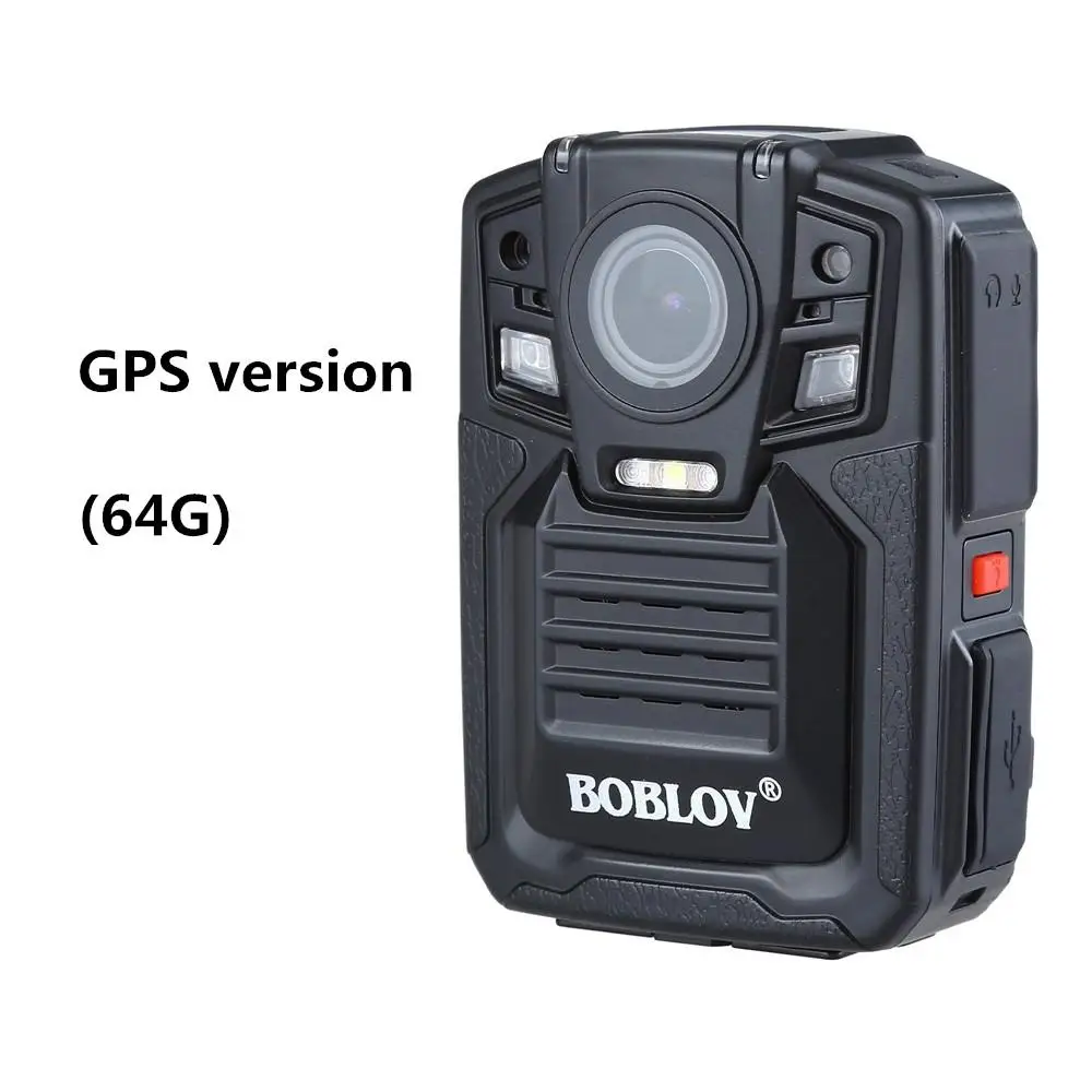 BOBLOV HD66-02, 64 ГБ, HD 1296 P, мини видеокамера, камера безопасности, ночное видение, видео рекордер, Full HD 1296 P, видео запись r60 - Цвет: GPS version