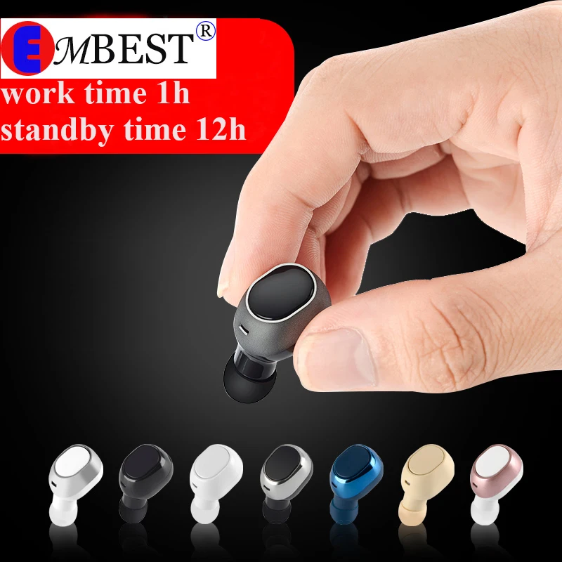 EMBEST Bluetooth 4 1 наушники TWS беспроводные 3D стерео шумоподавление|Наушники и