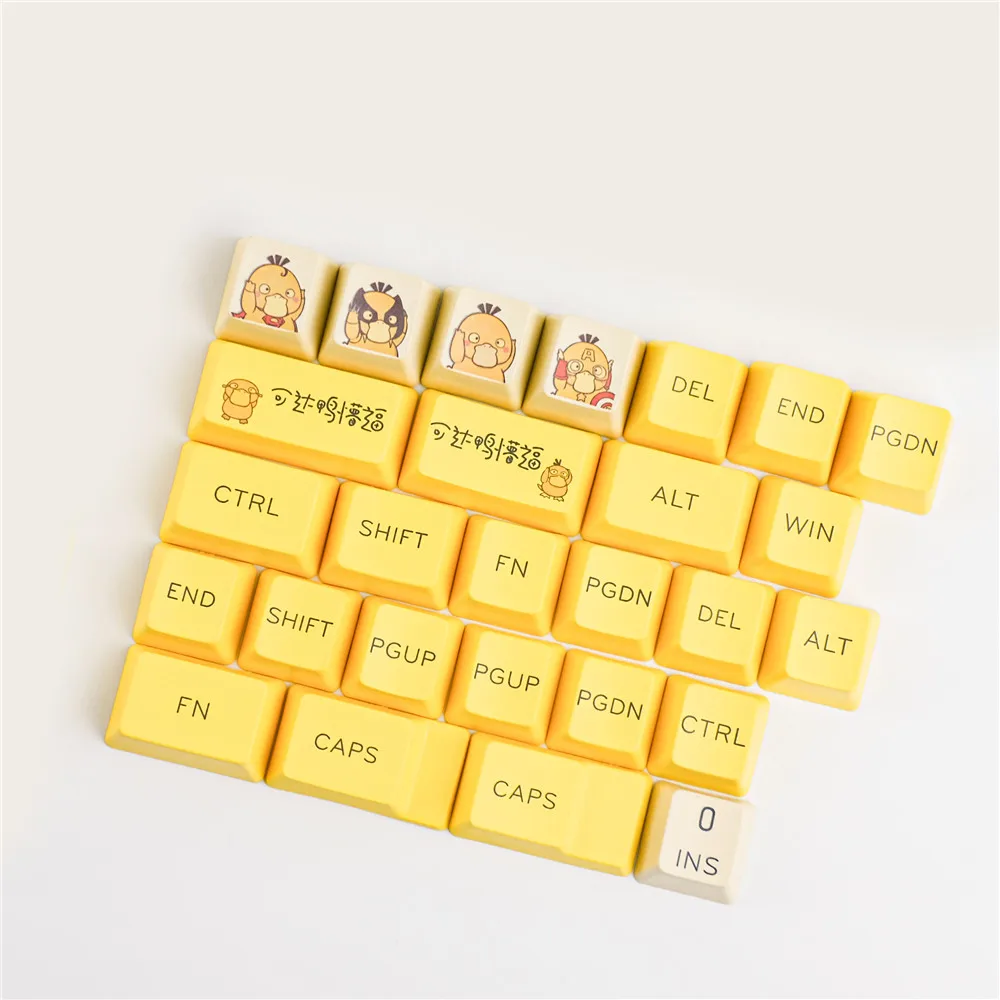 Conjunto Pbt Tintura Subbed Keycaps para mx Interruptor Mecânico Teclado Oem Perfil Tampas Chaves para Cereja 3000 Filco 1 - Imagem 3