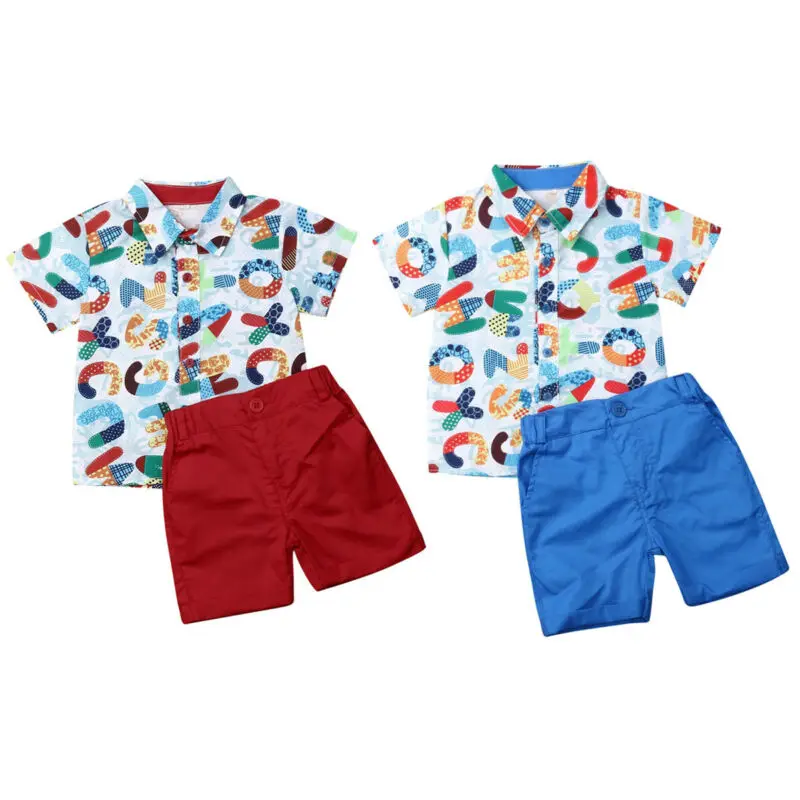 

New Toddler Kids Baby Boy Gentleman Clothes Shirt Tops Shorts Pants Formal Outfits
