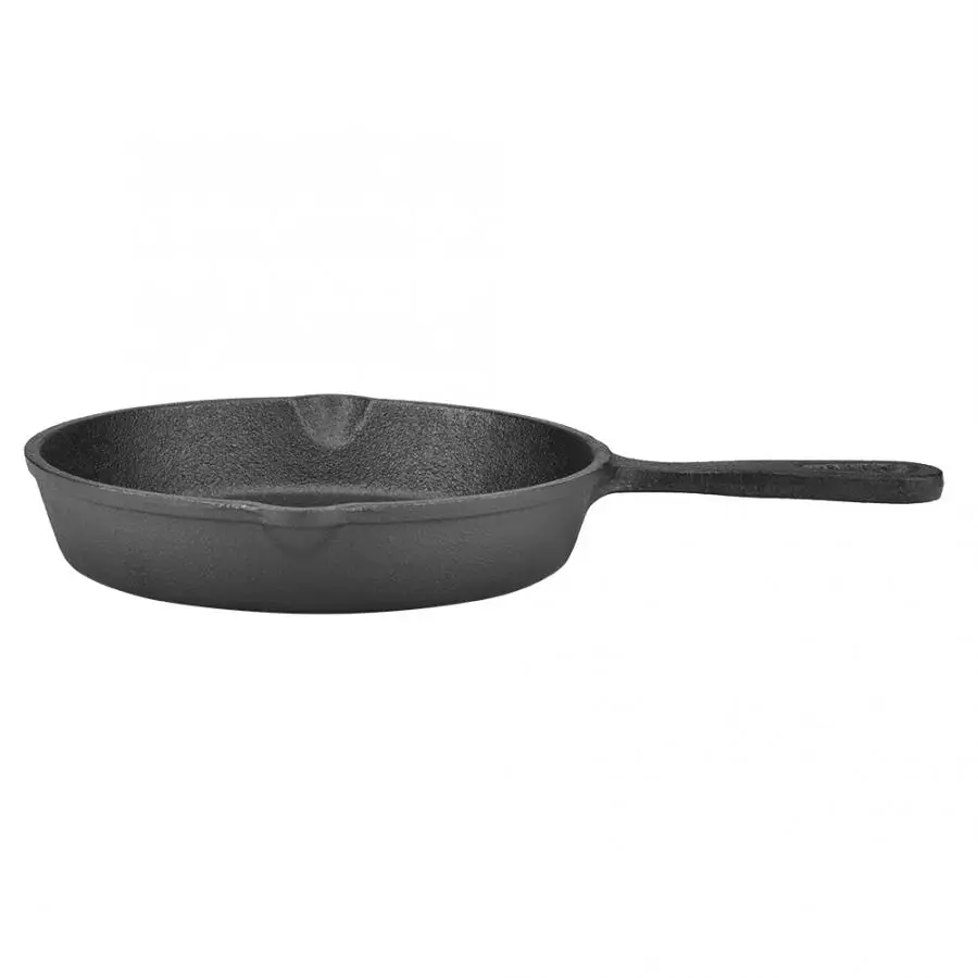 16cm 20cm Vintage Cast Iron Skillet Frying Pan Burnt Non-stick Crepe Maker Kitchen Cooking Appliance 5