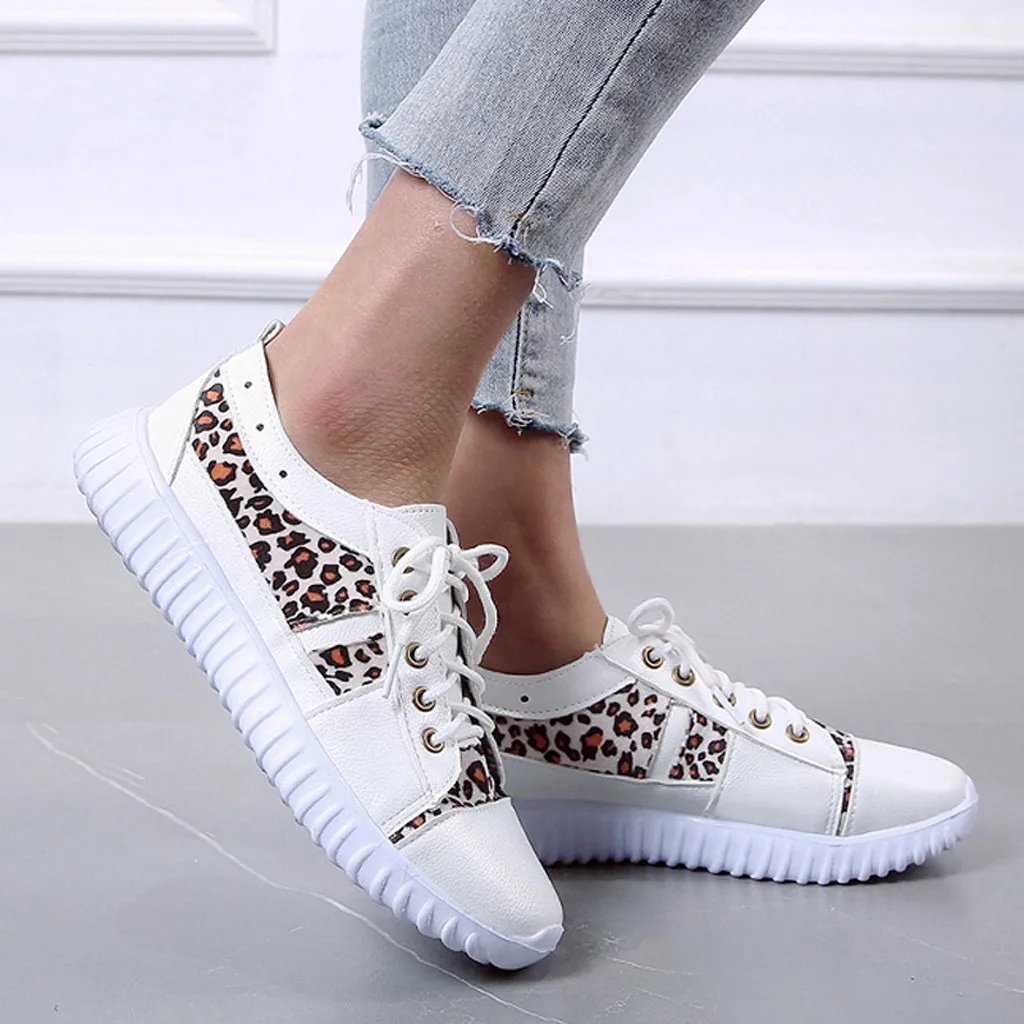 

Woman's Sneakers Hot Sale Leopard Sneaker Women Tenis Trainers Comfortable Soft Rubber Sole Flats Shoes Woman Outdoor Sneakers