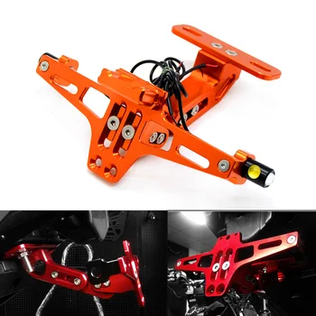 

For KTM ADV 1050 1090 1190 ADVENTURE/R 1290 SUPER ADVENTURE Motorcycle CNC Aluminum Rear License Plate Mount Holder LED Light