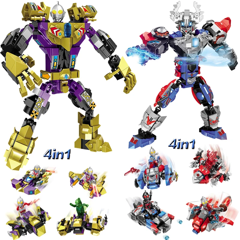 Legoing Superheroes Figures Movies Galaxy God Of UItraman Model Building Blocks Compatible Legoings Robot Toys for Children Gift