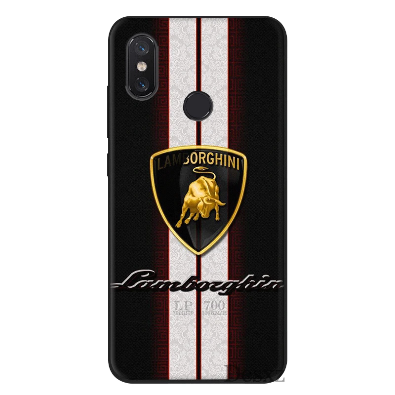 Чехол для телефона xiaomi Redmi Note 6 7 8 Pro 5 5A 4X Prime, милый чехол с логотипом Lamborghini