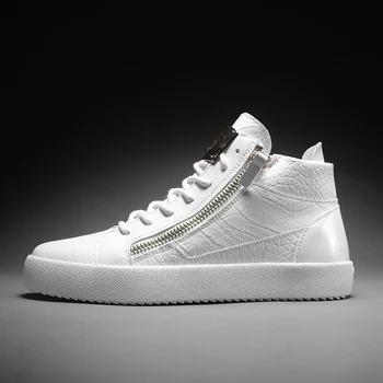 

Spring Autumn 2020 Men Youth Casual Footwear Black Casual Sneakers For Man Designer Men Sneakers Genuine Leather Brand Men Shoes