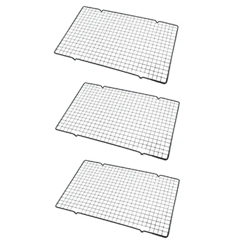 

DIY Baking Tools, Cake Cooling Rack, Black Non-Stick Bread Cooling Rack, 3 Pcs