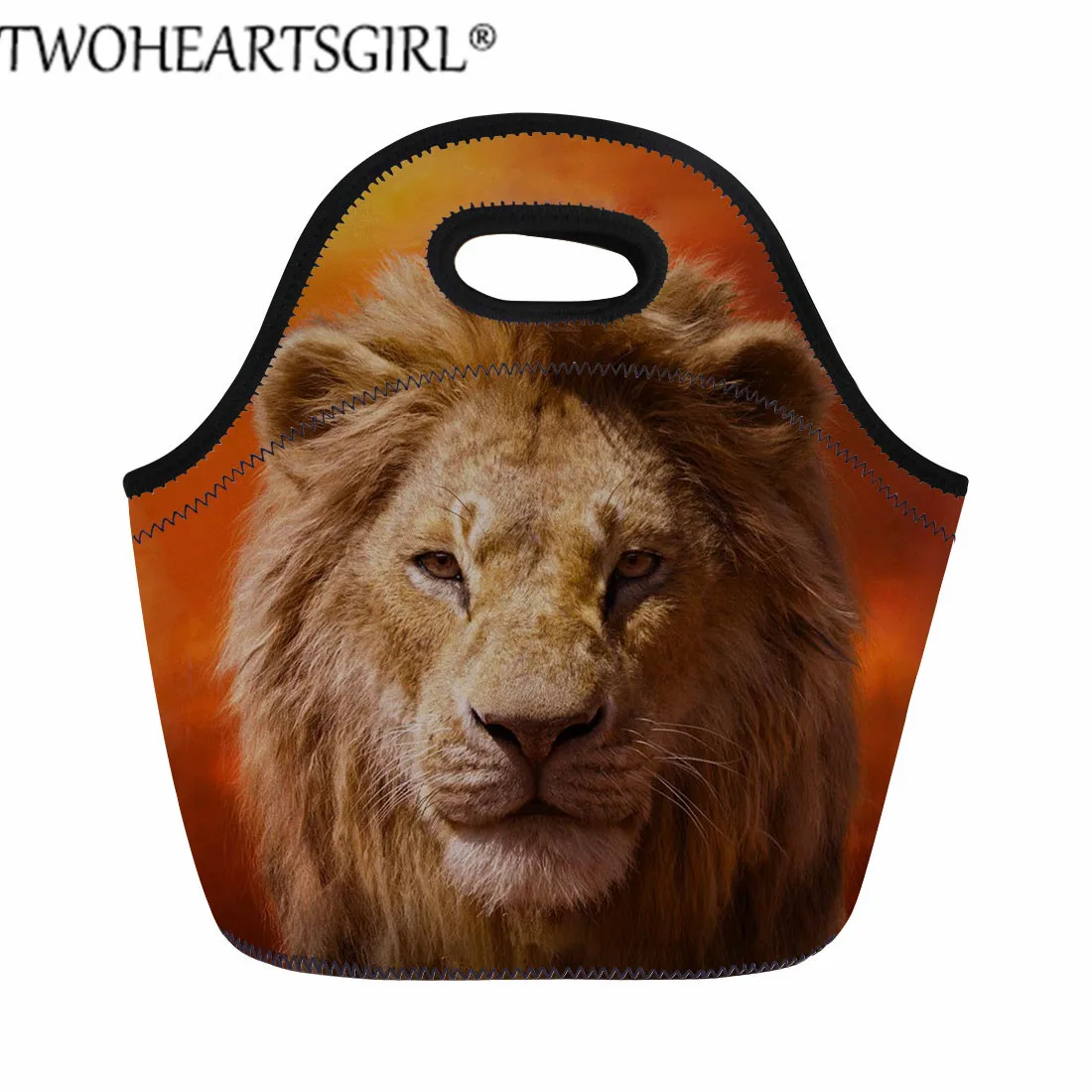 L5448Z20 Twoheartsgirl аниме Король Лев сумки для обедов для детей портативный Неопреновый Изолированный Ланч-бокс сумка мужская офисная Термосумка сумки для обедов - Цвет: L5448Z20